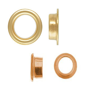 14K Gold bead inserts - grommets