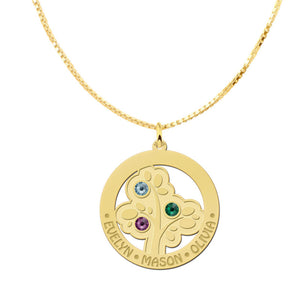 14k Tree of life necklace - gold